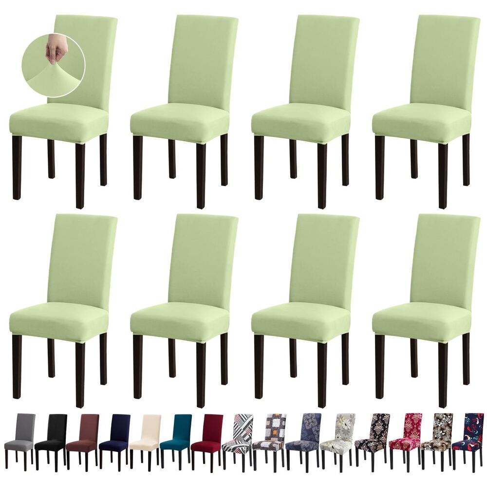 Stretch Dining Chair Covers, Set of 8